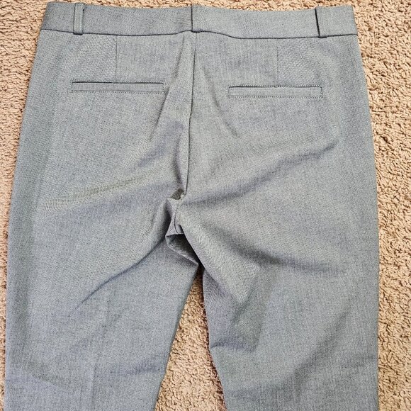 Banana Republic Sloan Pants Womens 8 Gray Ankle Button Hem Stretch Career Formal - Picture 4 of 10